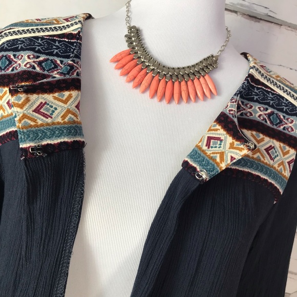 Boho Aztec cardigan large - Picture 7 of 8